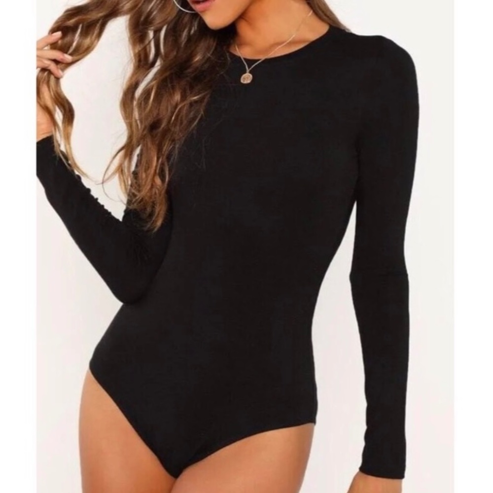 NWT Sam Edelman Boatneck Long Sleeve Bodysuit